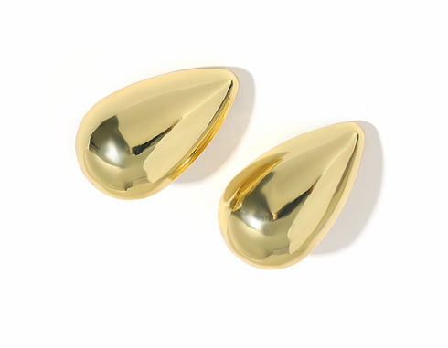 LILA (UP) GOLD Mini Tear Drop Studs