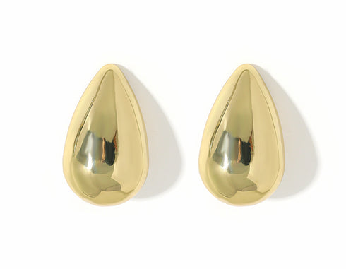LILA (UP) GOLD Mini Tear Drop Studs