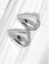 URVIE (UP) SILVER Oversized Tear Drop Studs