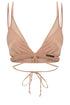 BAILEY Coffee Double Cup Bra with Ties