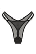 BAILEY Black Mesh Twist Front G-String