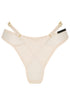QUINN Champagne Satin and Mesh Wrap Brief