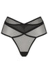 ANDI Black Mesh Cross-Over Brazilian Brief