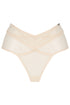 ANDI Champagne Mesh Cross-Over Brazilian Brief