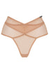 ANDI Coffee Mesh Cross-Over Brazilian Brief