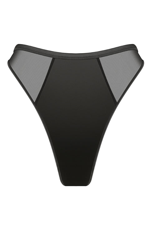 JETT Black High-Cut G-String