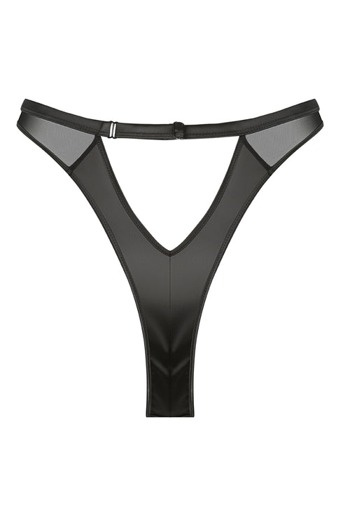 JETT Black High-Cut G-String
