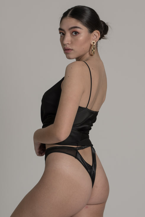 JETT Black High-Cut G-String