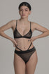 JOAN Black G-String with Adjustable Straps