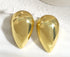 DION (DOWN) GOLD Oversized Teardrop Studs