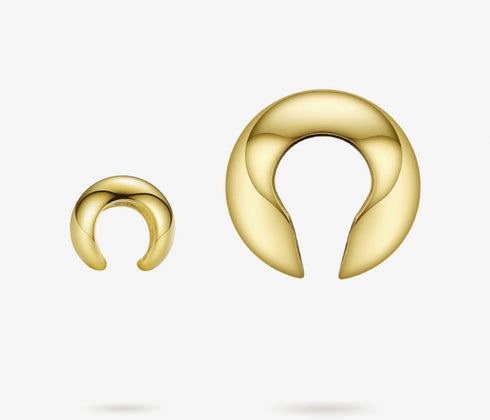 LEON GOLD Oversized Ball Cuff Set