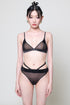 JOAN Black Front-Clip Triangle Bra