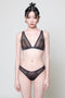 COLLINS Black Triangle Mesh Bra Top