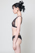 COLLINS Black Triangle Mesh Bra Top