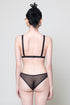 COLLINS Black Triangle Mesh Bra Top