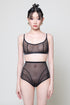 WARREN Scoop Neck Mesh Bra Top