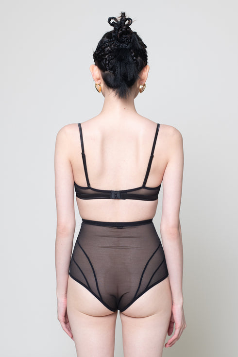 WARREN Scoop Neck Mesh Bra Top