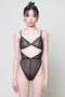 LEXI Black Cut-Out Bodysuit