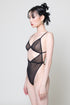 LEXI Black Cut-Out Bodysuit