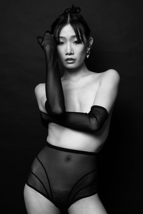 LEON SILVER Oversized Ball Cuff Set