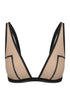 COLLINS Dark Nude Triangle Bra Top