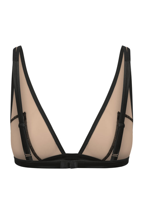 COLLINS Dark Nude Triangle Bra Top
