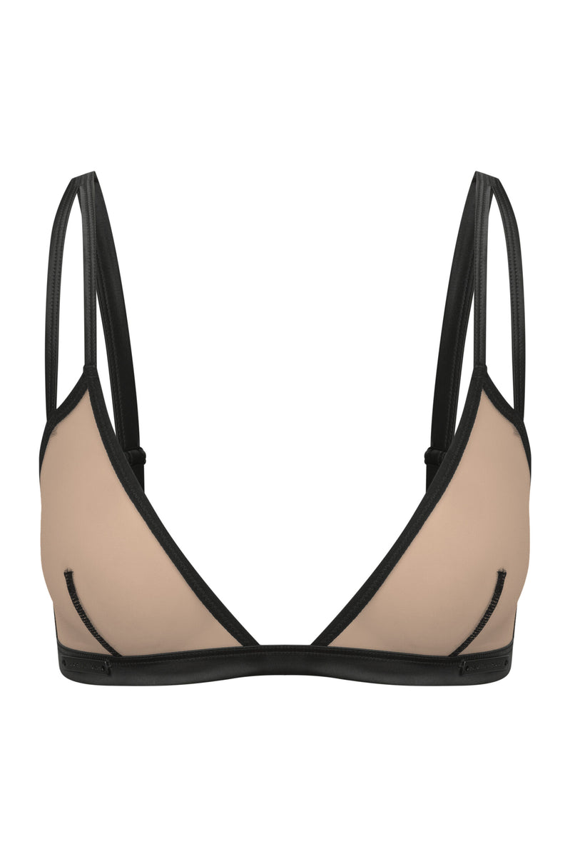 DEPP Dark Double Strap Bra Top RAVEN + ROSE