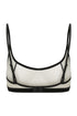 WARREN Light Scoop Neck Mesh Bra Top