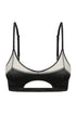WEST Light Half Moon Cut-Out Bra - Mesh Top
