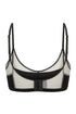 WEST Light Half Moon Cut-Out Bra - Mesh Top