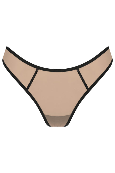 COLLINS Dark Nude Cheeky Mesh Briefs