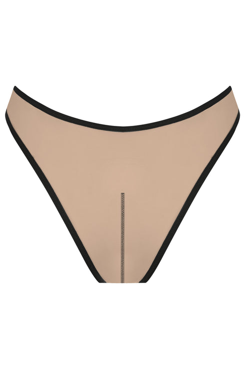 COLLINS Dark Nude Cheeky Mesh Briefs