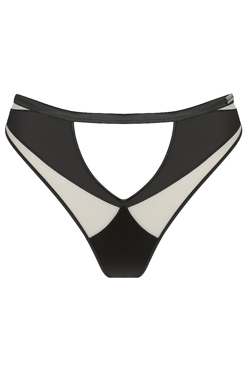 WEST Light Half Moon Cut-Out Mesh G-String
