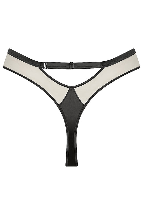 WEST Light Half Moon Cut-Out Mesh G-String