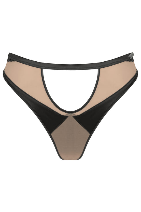 MAE Dark Half-Moon Cut-Out G-String
