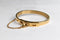 KARTER Thin Gold Cuff Bracelet with Chain Closure
