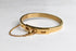 KARTER Thin Gold Cuff Bracelet with Chain Closure