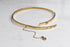 BOWIE Thin Gold Choker with Chain Closure