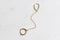 BOWIE Gold Plated Single Ear Cuff with Chain
