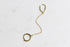 BOWIE Gold Plated Single Ear Cuff with Chain