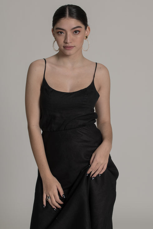 JAYDEN Scoop Neck Linen Cami