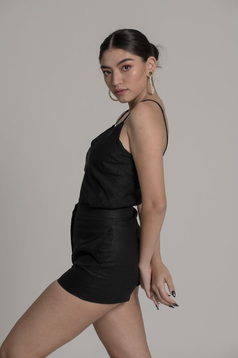 DANIELS Deep-V Linen Cami