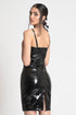 REGENT Mini PVC Dress with Centre Bust Detailing