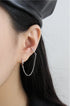 BOWIE 925 Silver Single Ear Cuff with Chain