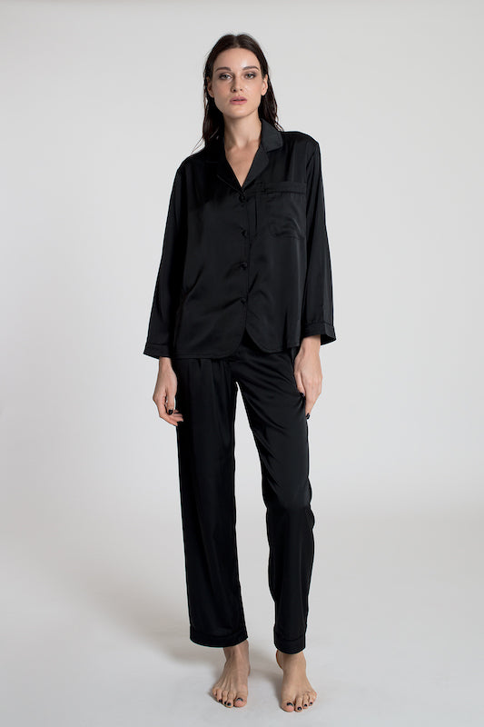 MADDISON Long PJ Set – RAVEN + ROSE
